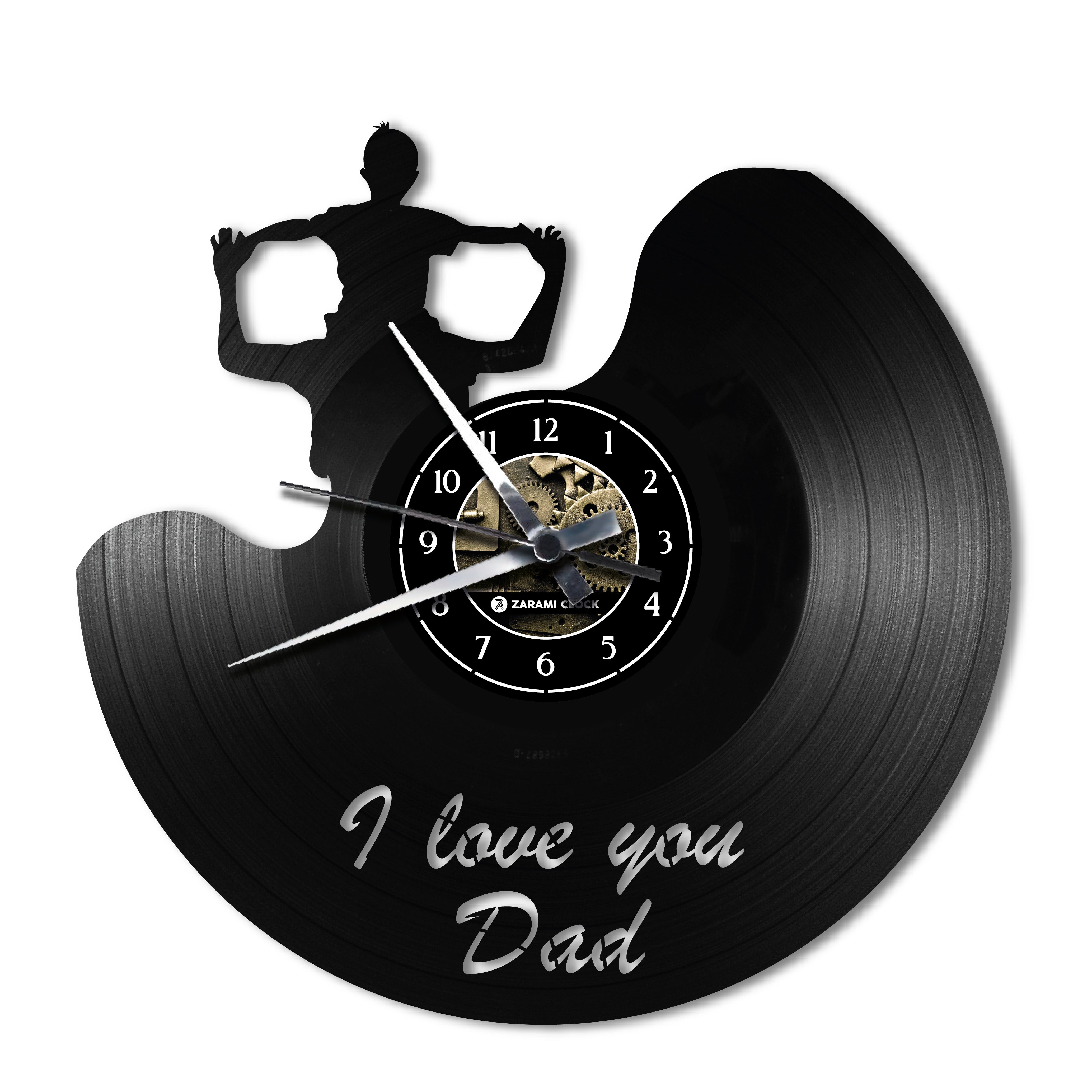 I LOVE YOU DAD ✦ orologio in vinile