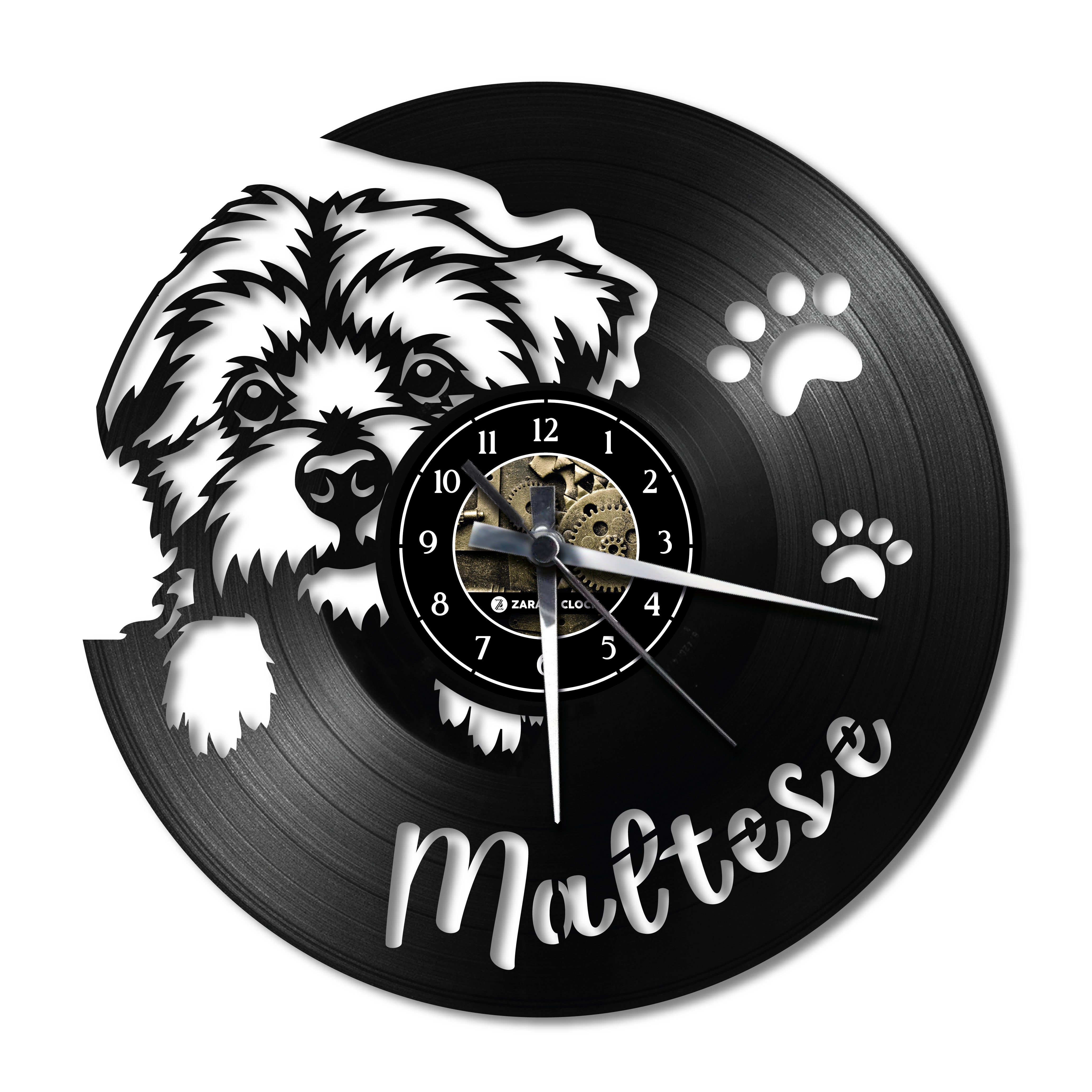 MALTESE ✦ orologio in vinile