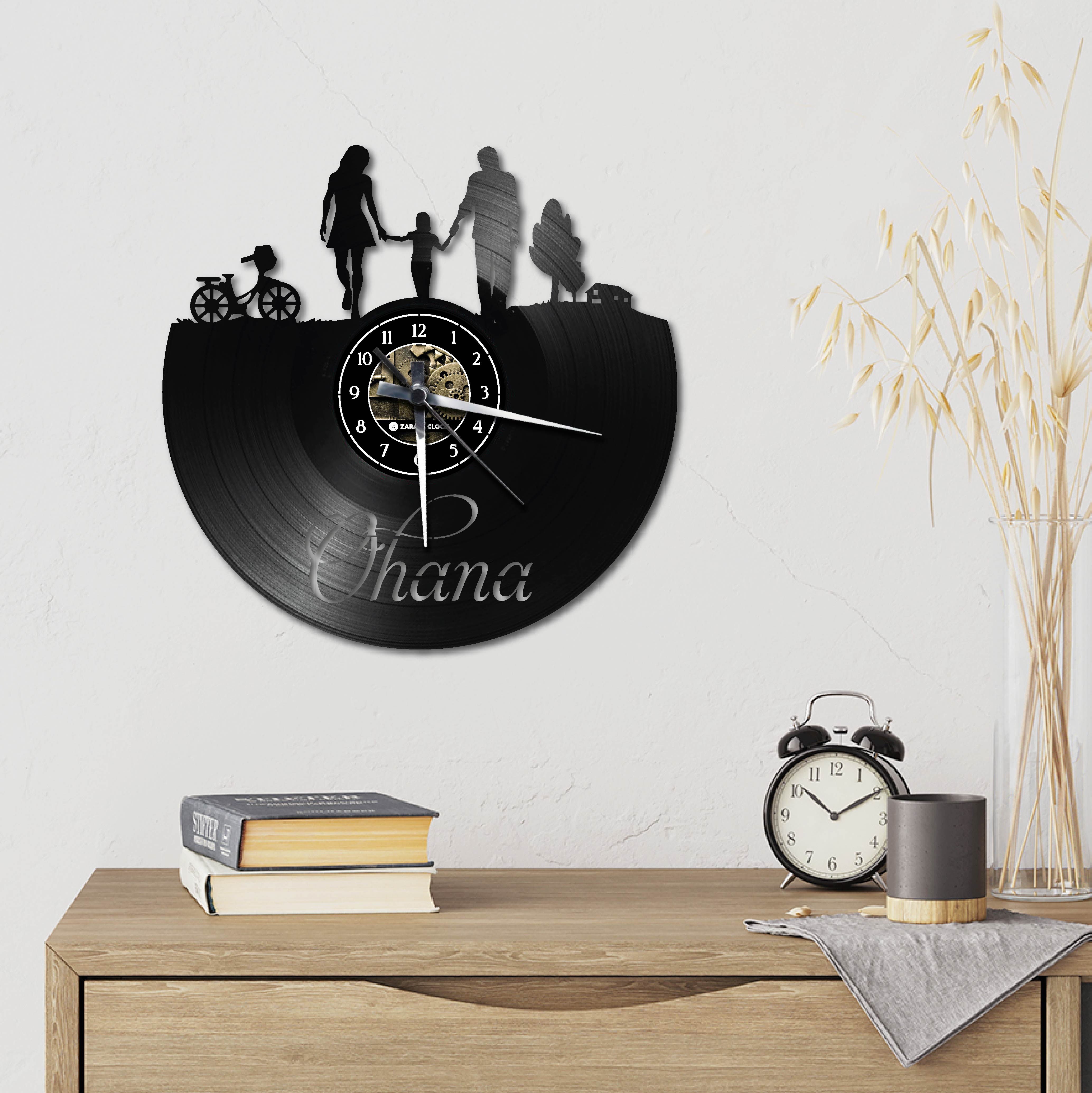 FAMIGLIA OHANA ✦ orologio in vinile Orologio in vinile Zarami Clock | Gli orologi in vinile originali 