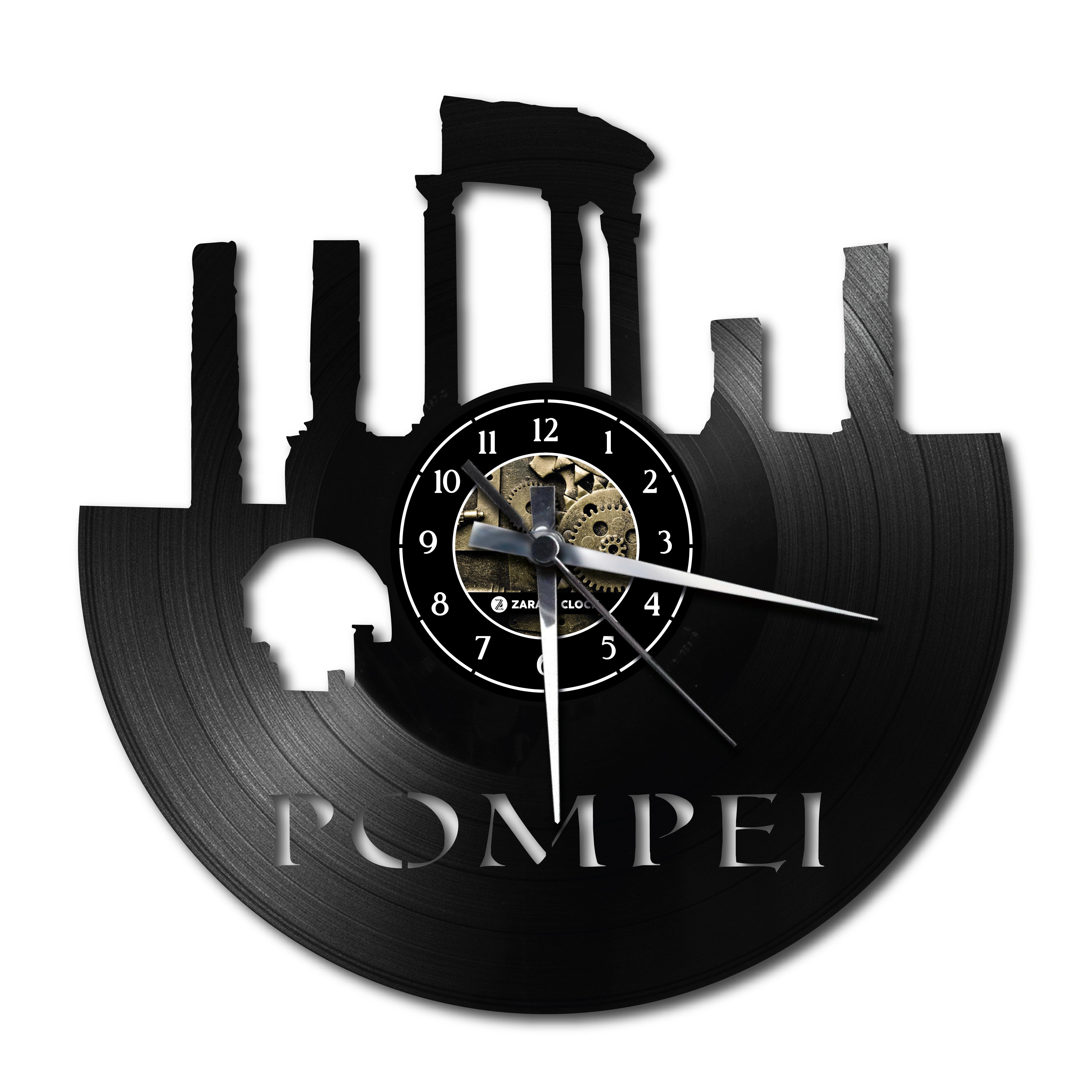 POMPEI ✦ orologio in vinile